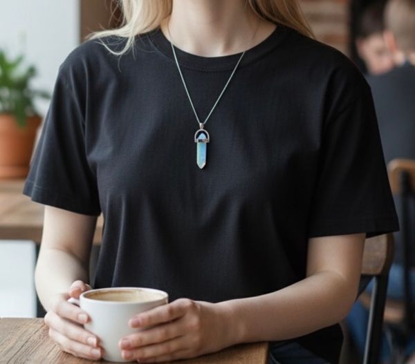 Hovedbilde Opalitt Krone Anheng