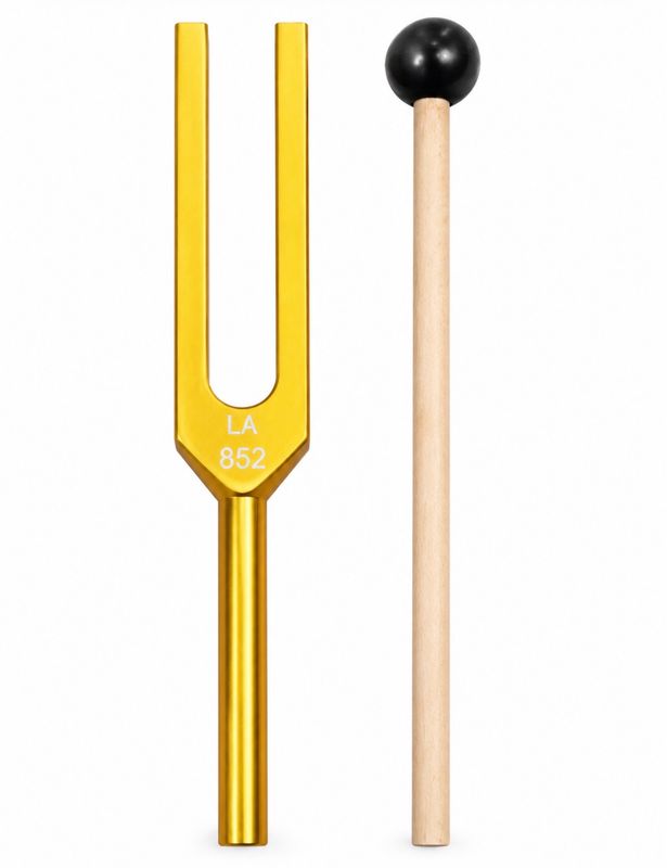 852Hz Stemmegaffel Gold