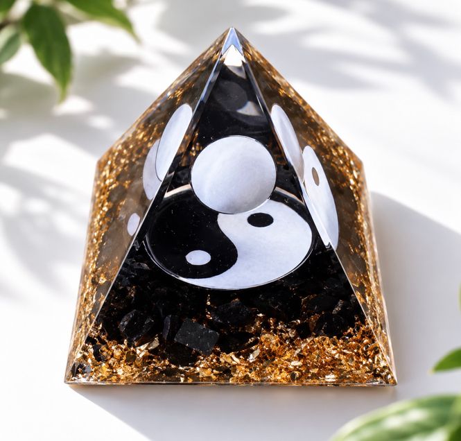 Hovedbilde Orgonitt Pyramide Yin Yang  ...