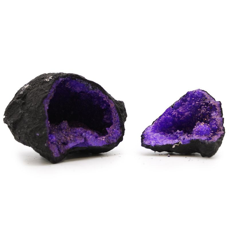Lilla Kvartsfarget Geode 50-100gram
